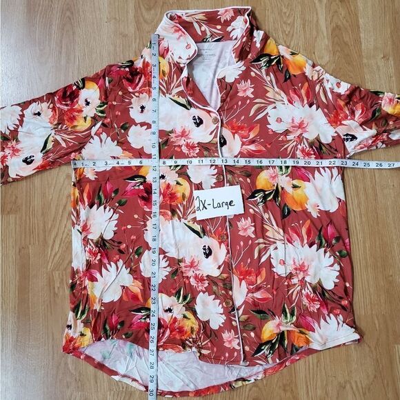 NEW! Posh Peanut: Floral Long Sleeve Relaxed Pajamas - Picture 9 of 12